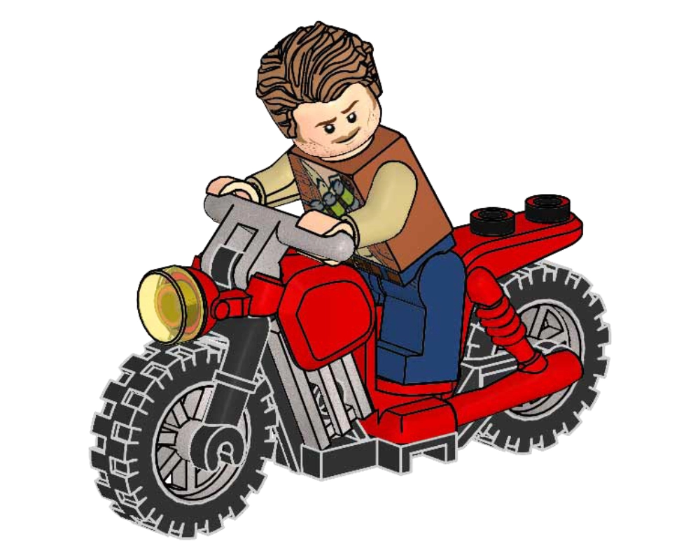 LEGO 122114 Owen Grady and Red Motorbike