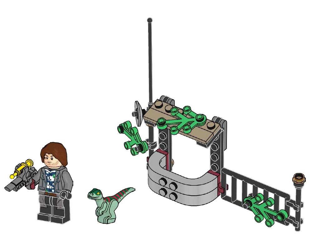 LEGO 122224 Rainn Delacourt with Raptor