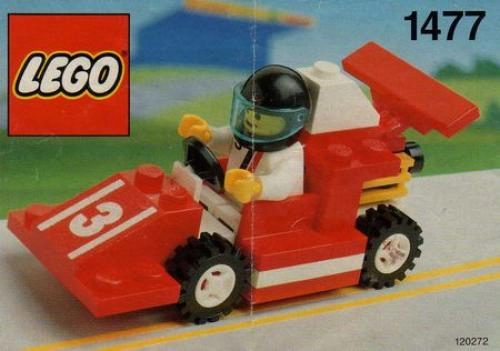 LEGO 1477 Red Race Car Number 3