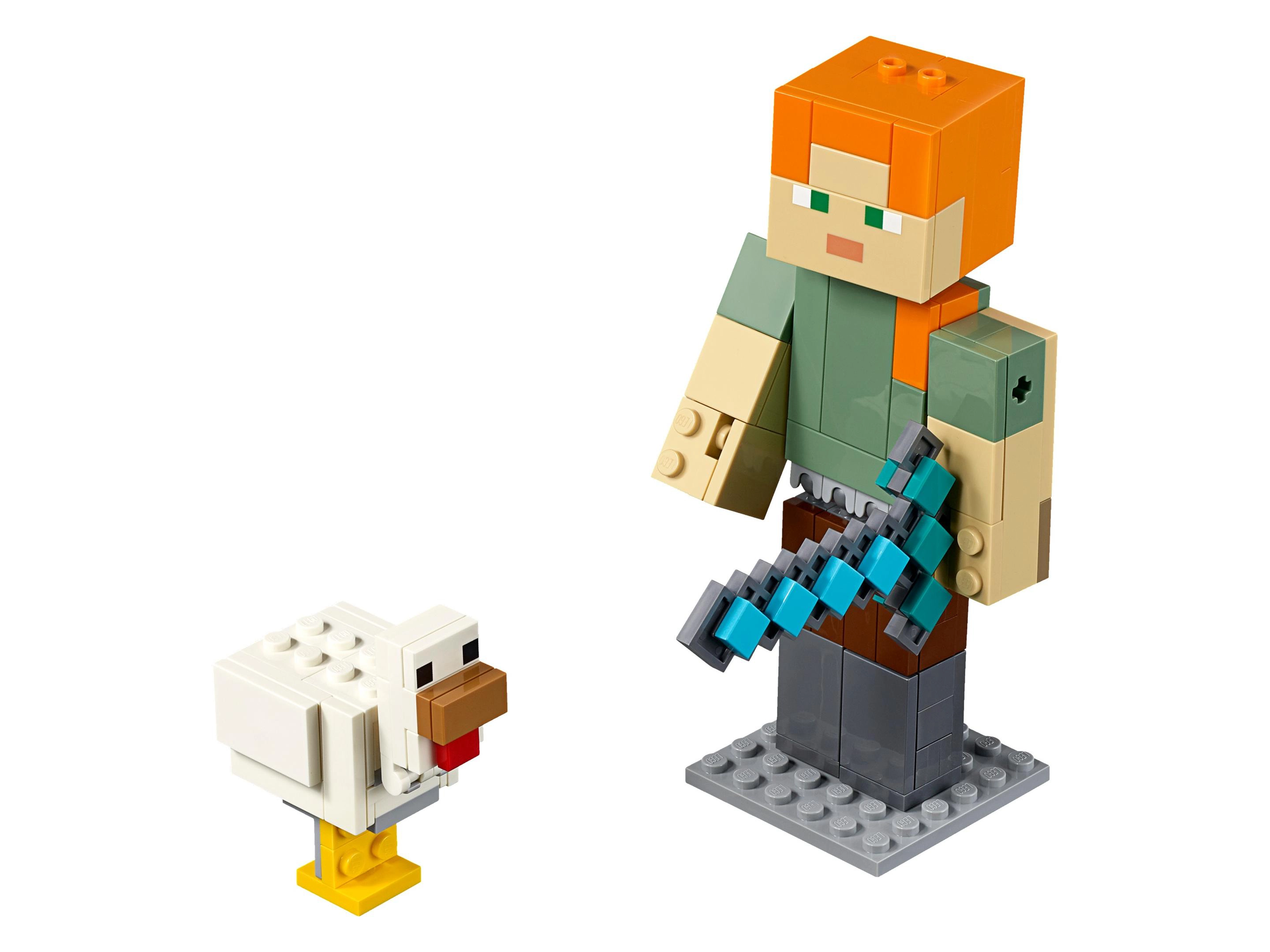 LEGO 21149 Minecraft Alex BigFig with Chicken