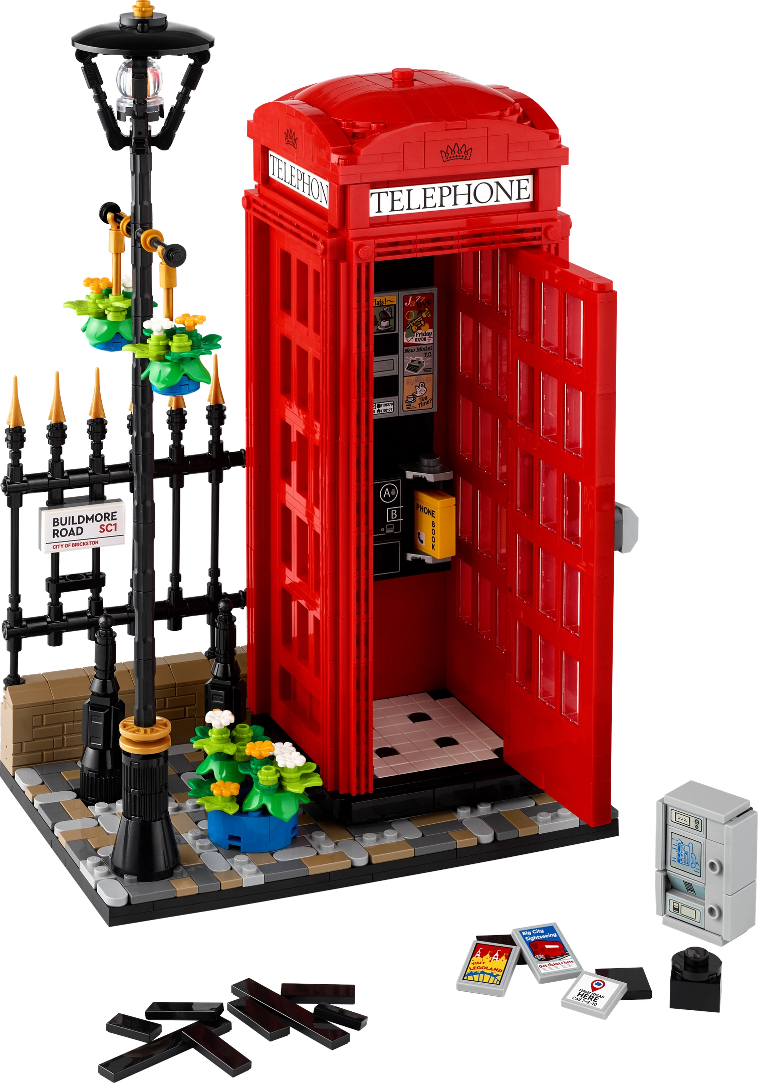 LEGO 21347 Red London Telephone Box