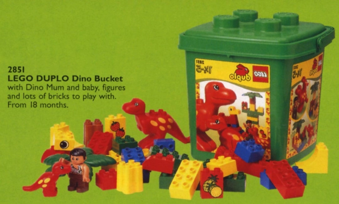 LEGO 2851 Medium Dino Bucket