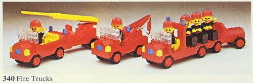 LEGO 340 Fire Trucks