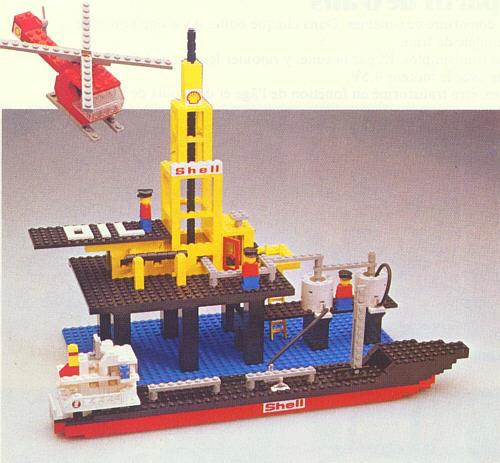 LEGO 373 Offshore Rig with Fuel Tanker