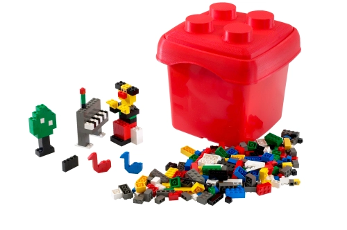 LEGO 4103 Fun with Bricks {small red bucket}