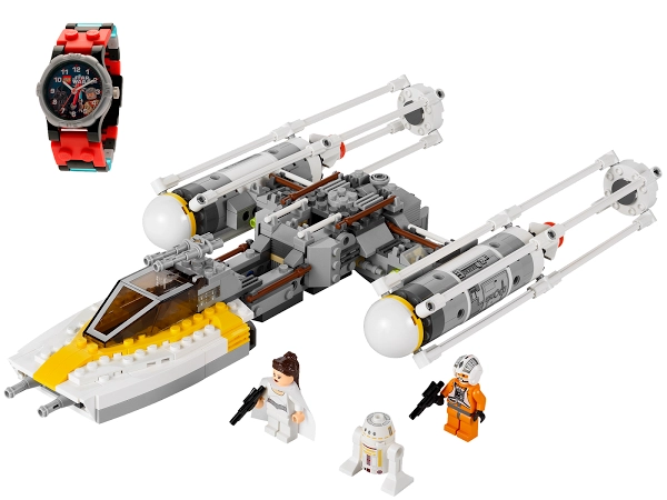 LEGO 5002512 Gold Leader's Y-Wing Starfighter and Watch Bundle