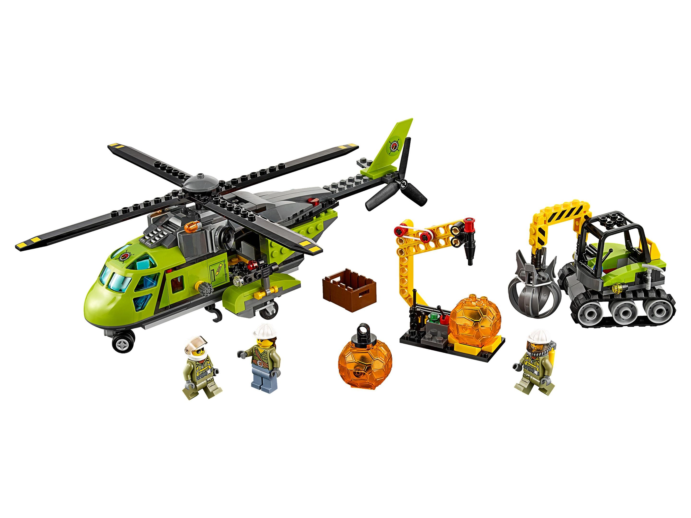 LEGO 60123 Volcano Supply Helicopter