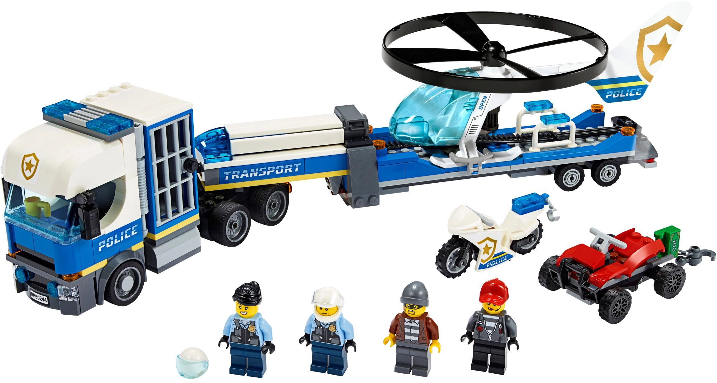 LEGO 60244 Police Helicopter Transport