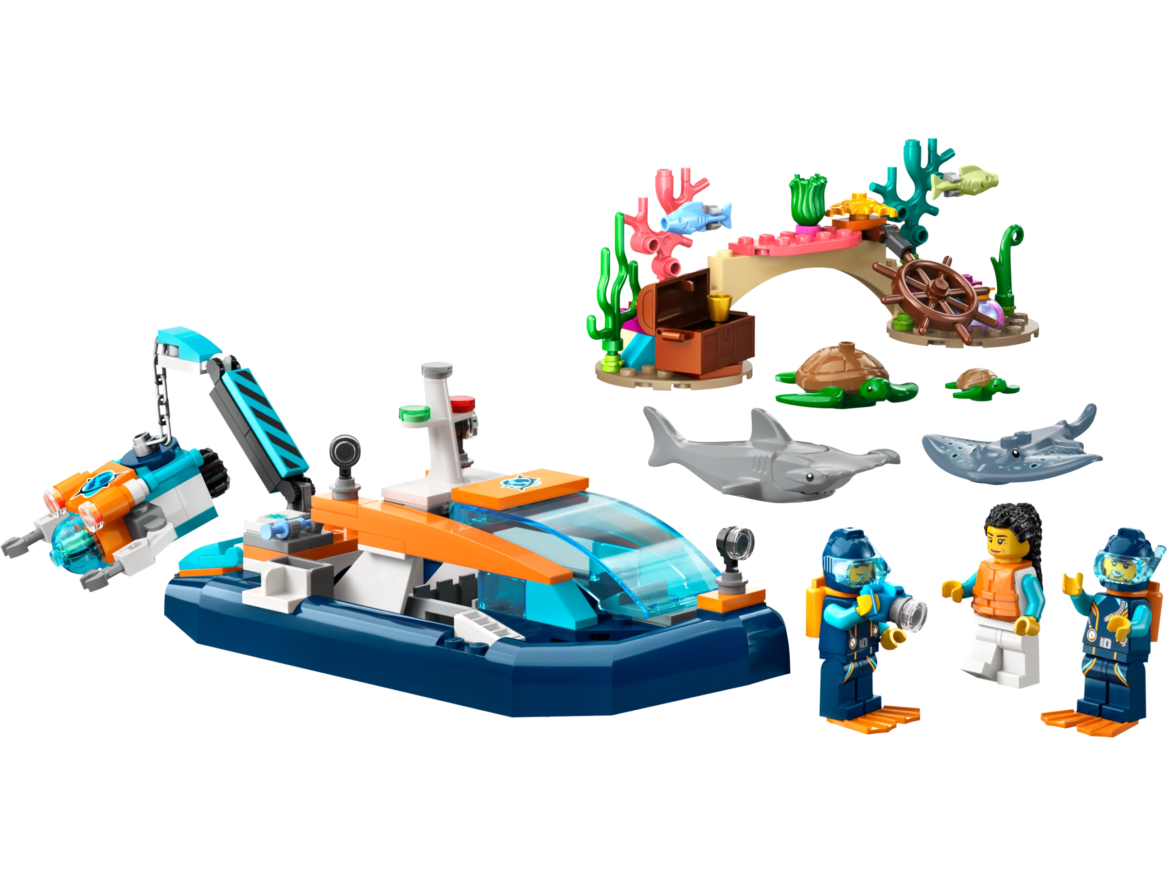 LEGO 60377 Explorer Diving Boat