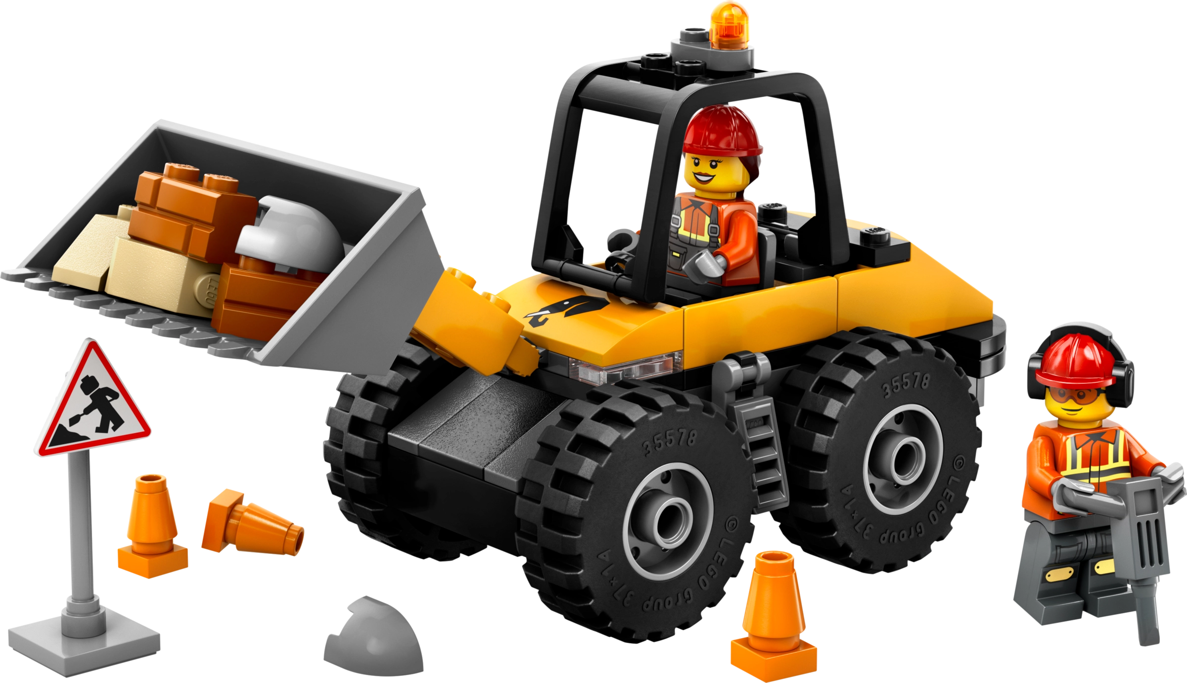 LEGO 60450 Yellow Construction Wheel Loader