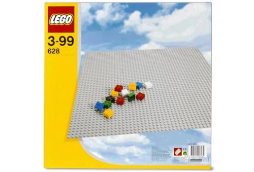 LEGO 628 X-Large Gray Baseplate (Lt Bluish Gray)