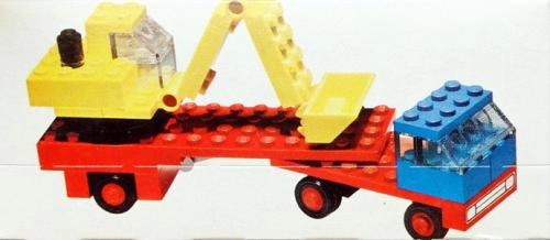 LEGO 649 Low-Loader with Excavator