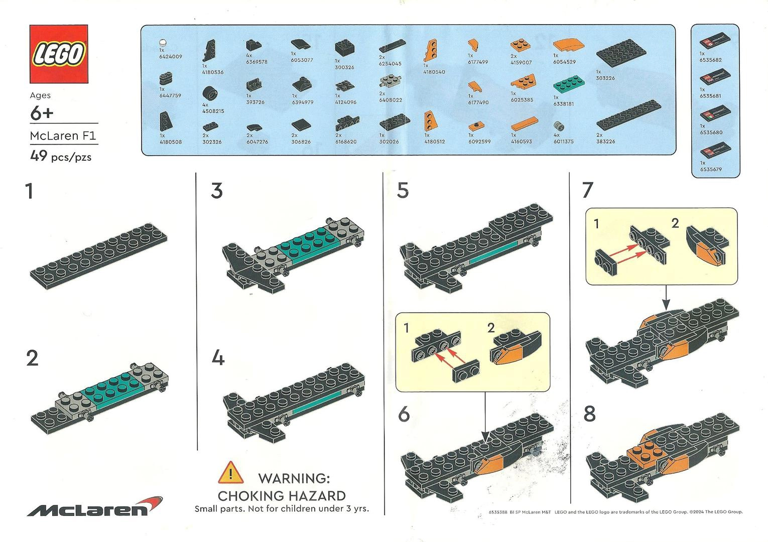 LEGO 6535388 McLaren F1