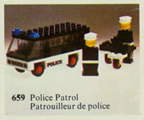 LEGO 659 Police Patrol with Policemen