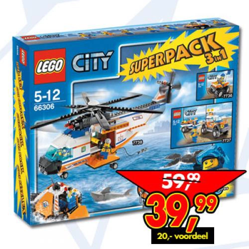 LEGO 66306 City Coast Guard Super Pack 3 in 1