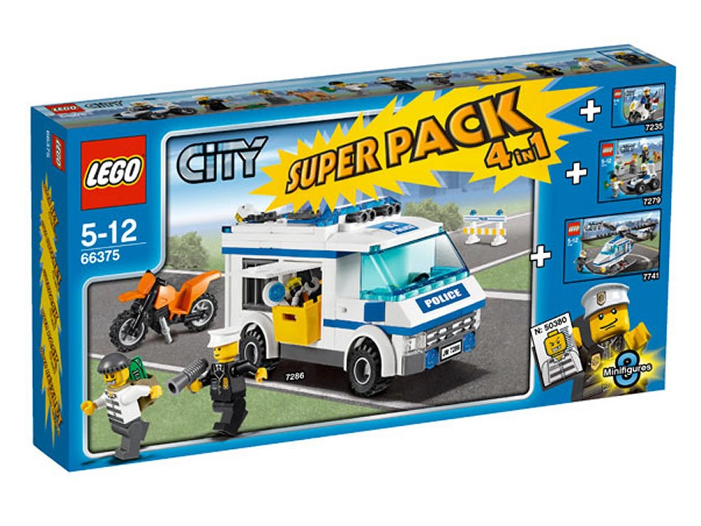 LEGO 66375 City Super Pack 4 in 1