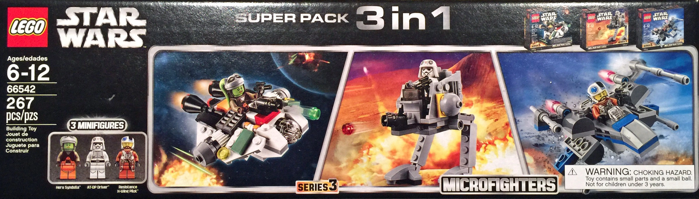 LEGO 66542 Star Wars Microfighters Super Pack 3 in 1