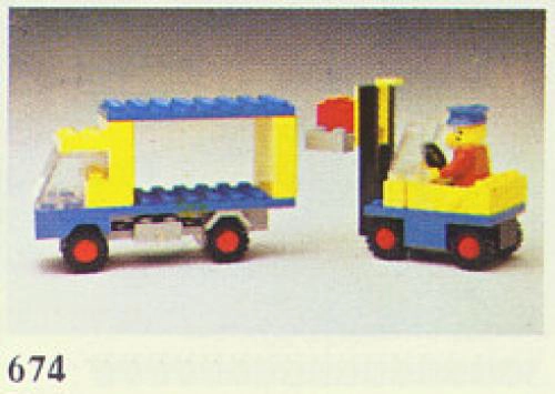 LEGO 674 Forklift & Truck