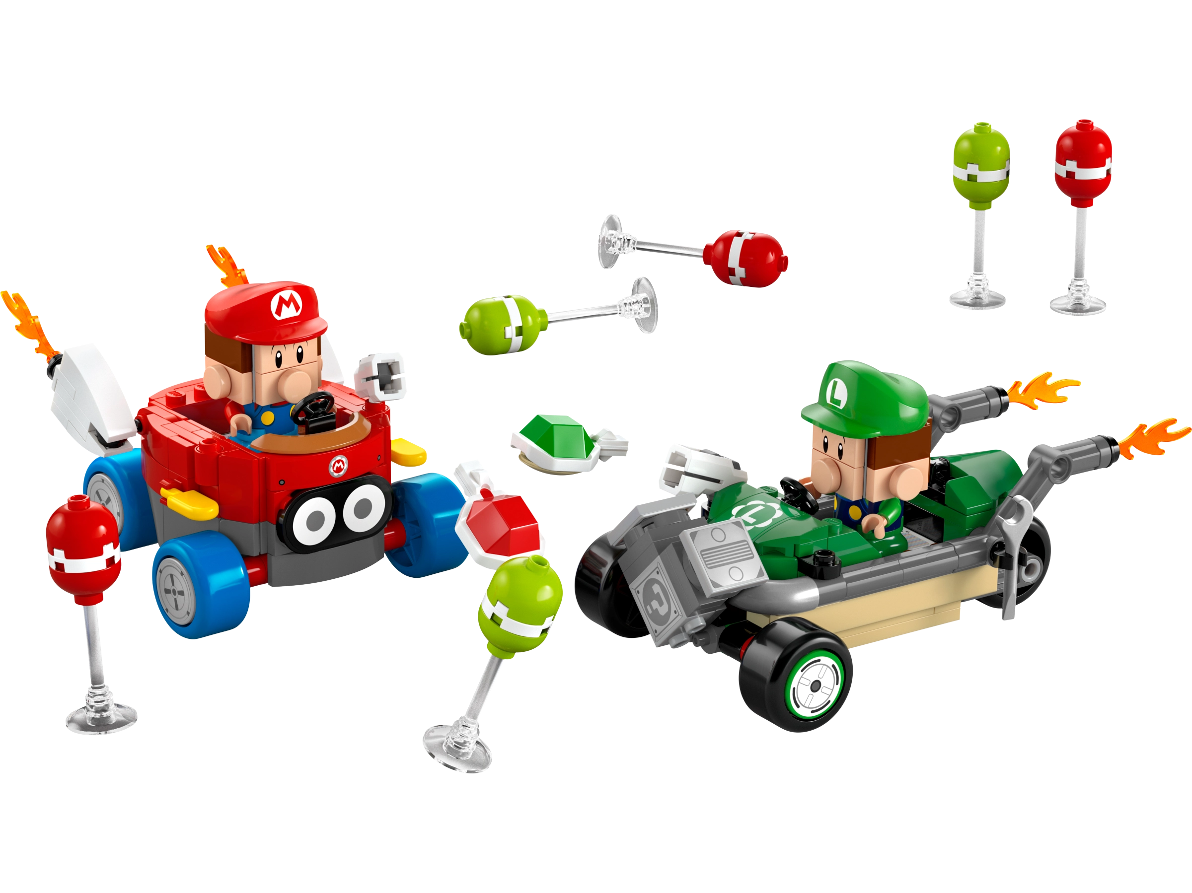 LEGO 72034 Mario Kart – Baby Mario vs. Baby Luigi