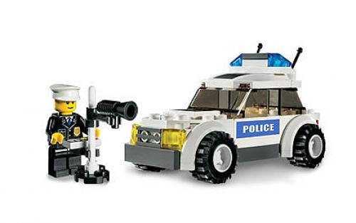 LEGO 7236 Police Car (Blue Sticker Version)