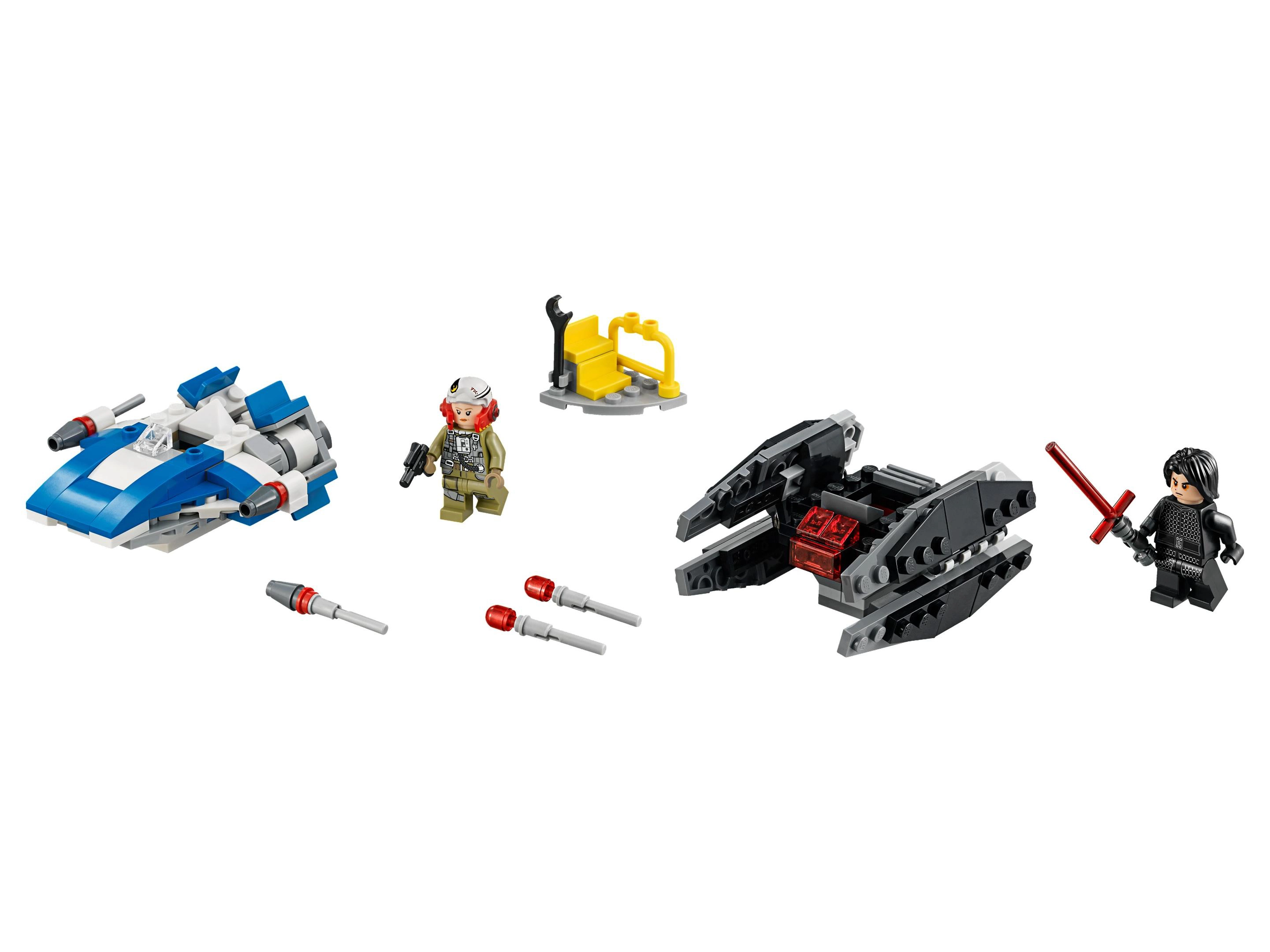 LEGO 75196 A-Wing vs. TIE Silencer Microfighters