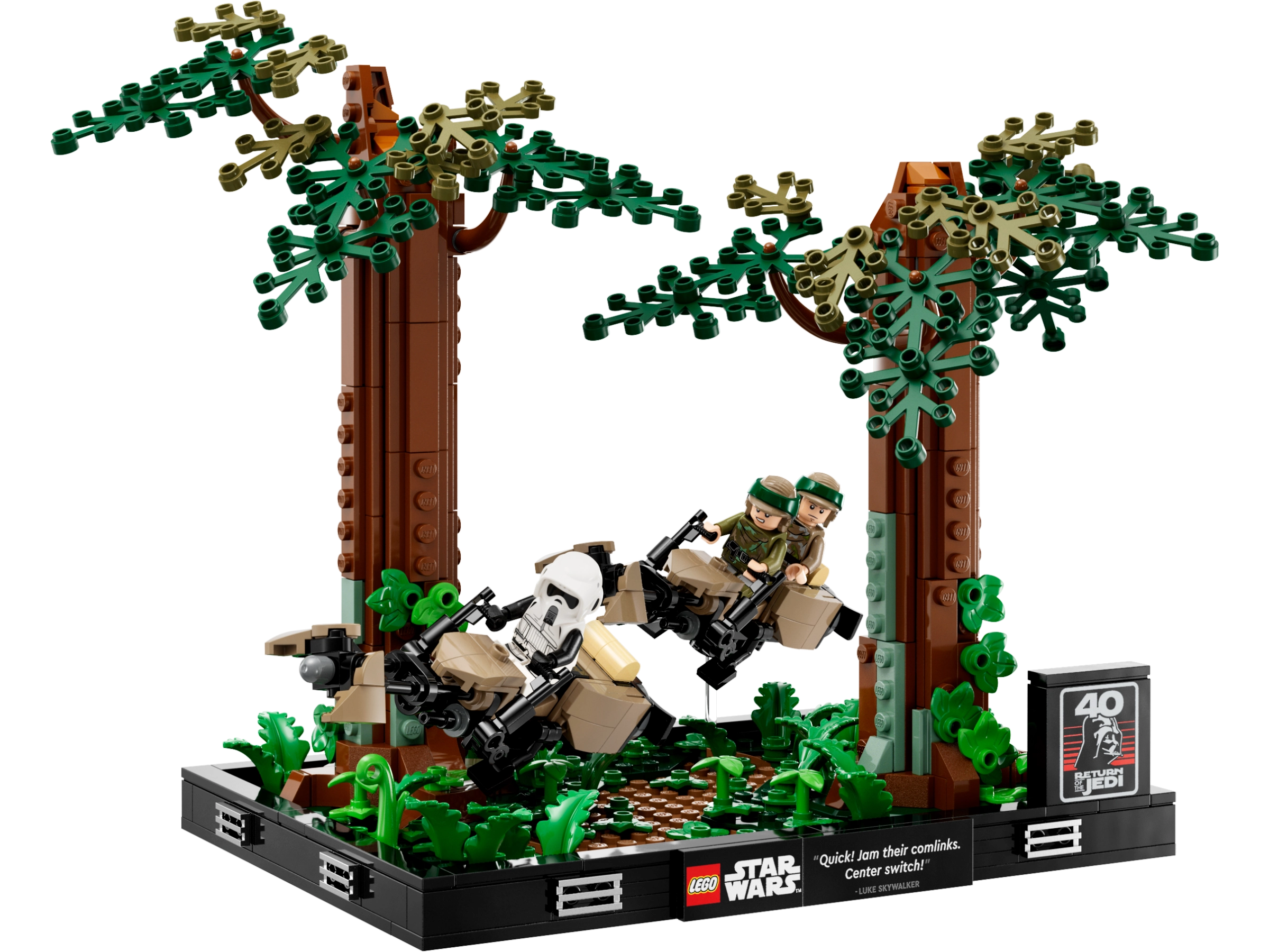 LEGO 75353 Endor Speeder Chase Diorama