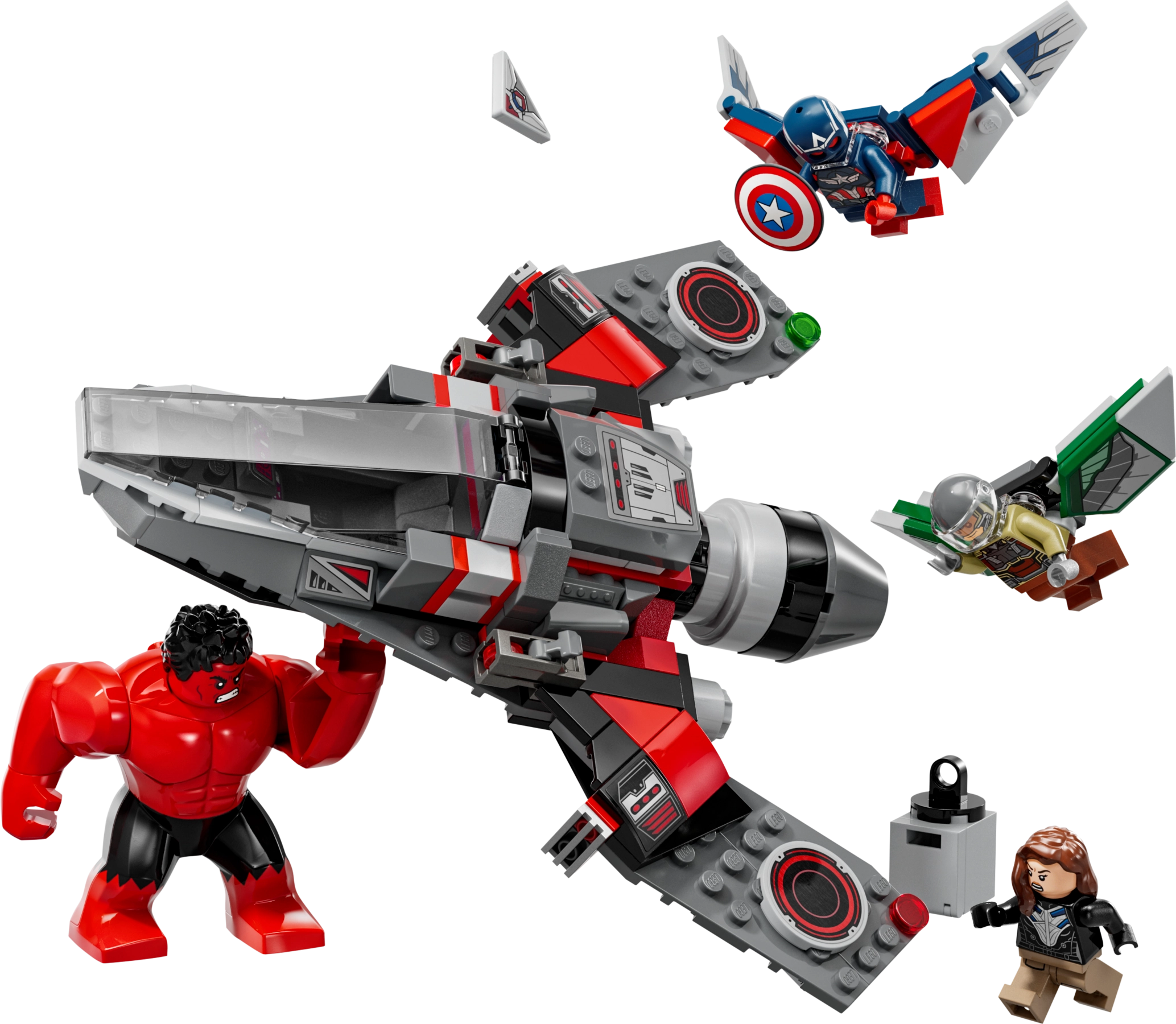 LEGO 76292 Captain America vs. Red Hulk Battle