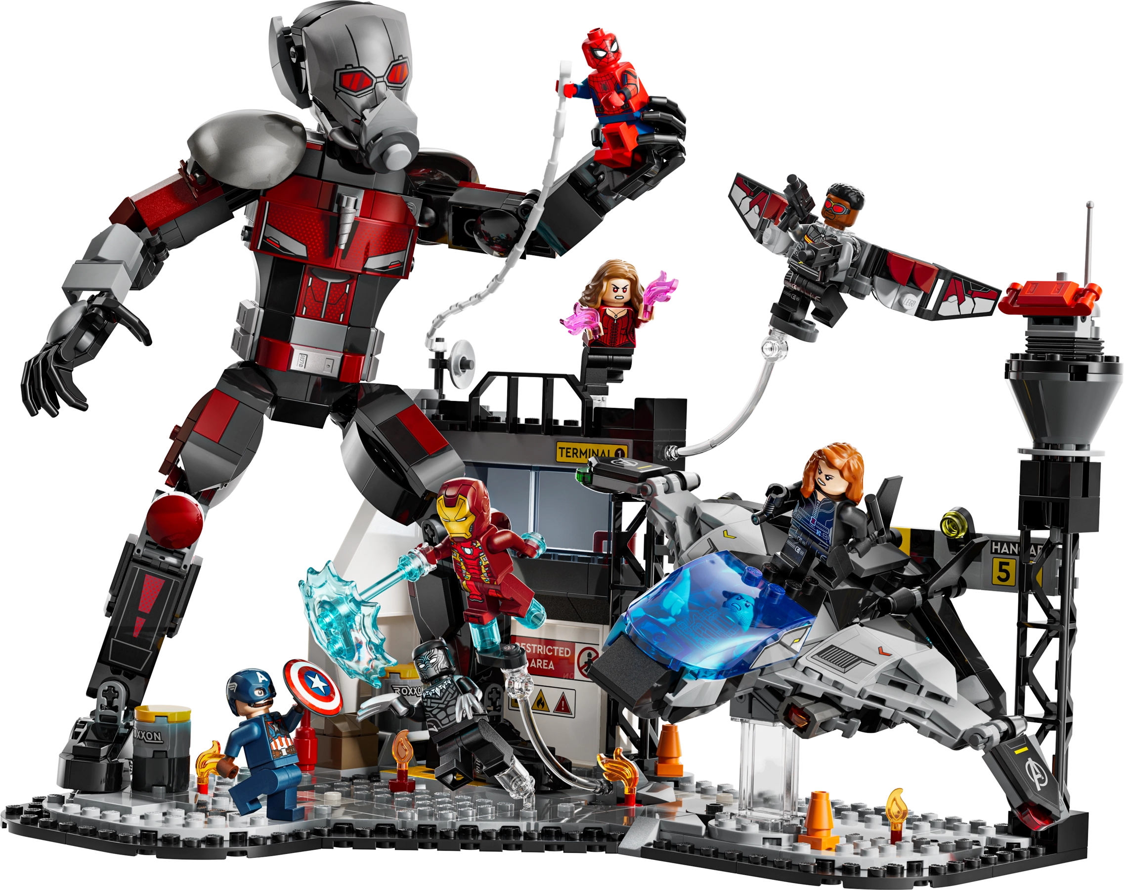 LEGO 76314 Captain America: Civil War Battle