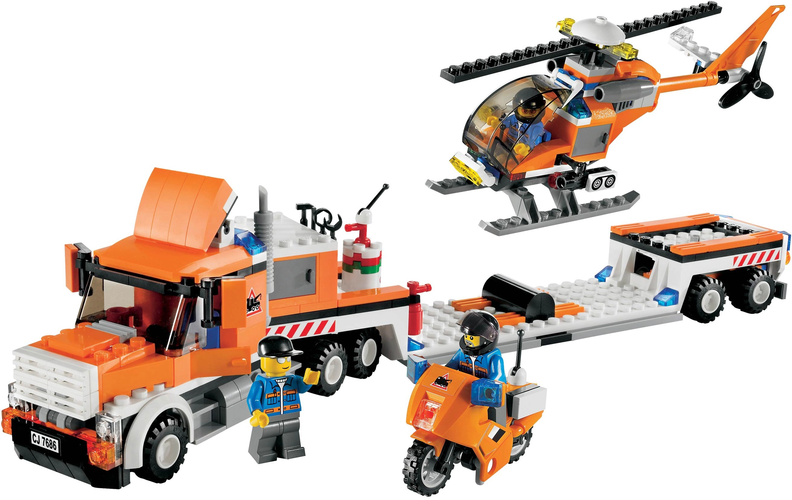 LEGO 7686 Helicopter Transporter