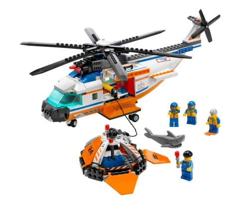 LEGO 7738 Coast Guard Helicopter and Life Raft