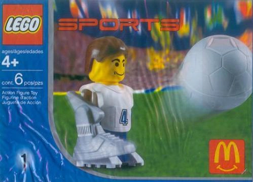 LEGO 7923 McDonald's Sports Set Number 1 - White Soccer Player #4