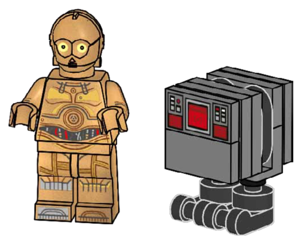 LEGO 912310 C-3PO and Gonk Droid