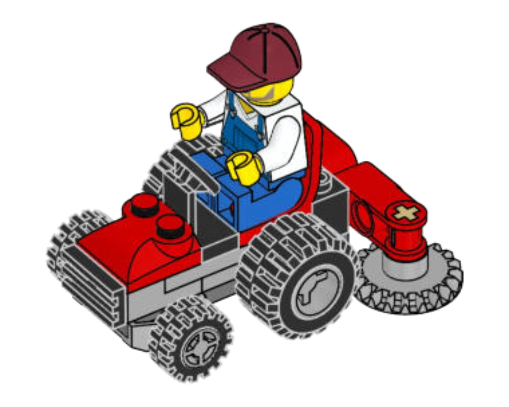 LEGO 951903 Gardener with Lawn Mower