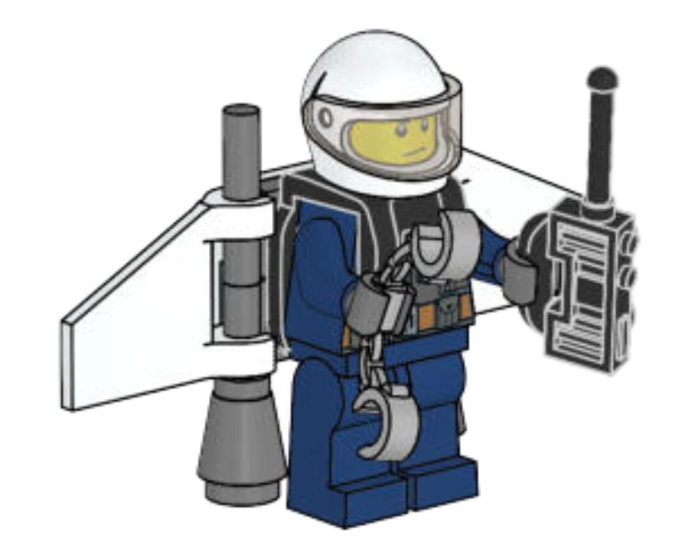 LEGO 951904 Police Officer with Jetpack