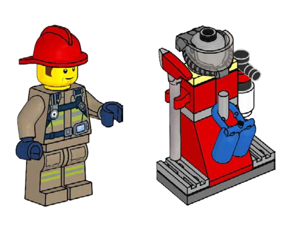 LEGO 952104 Firefighter Bob with Equipment