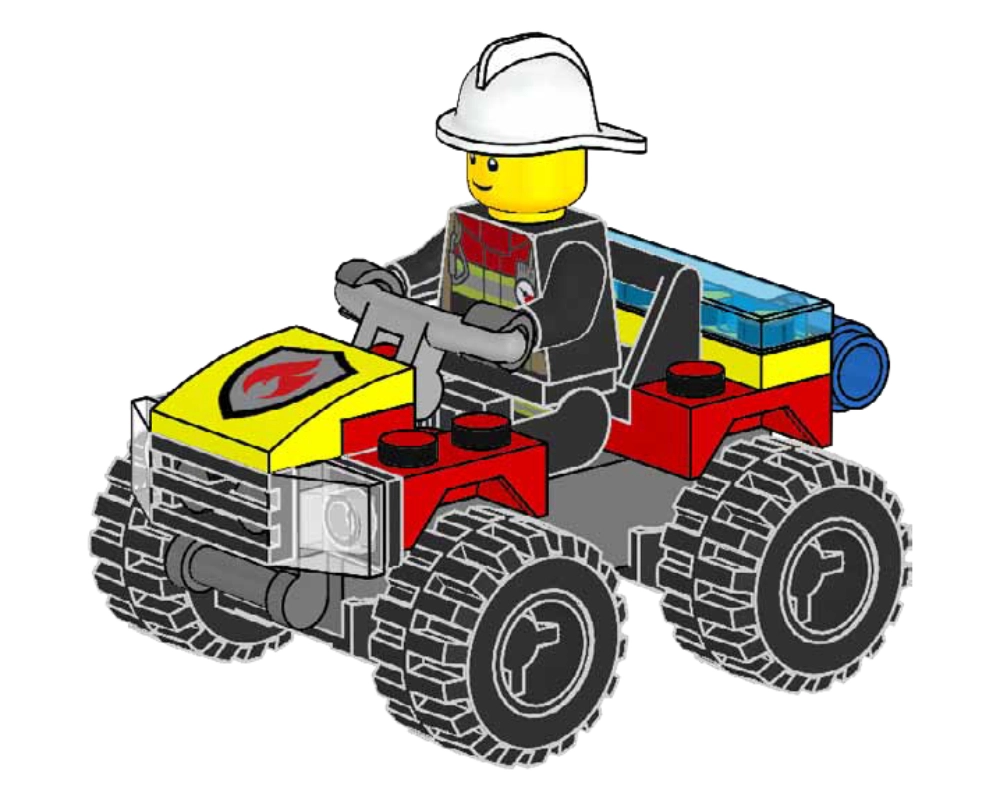 LEGO 952206 Freddy Fresh's Fire Quad