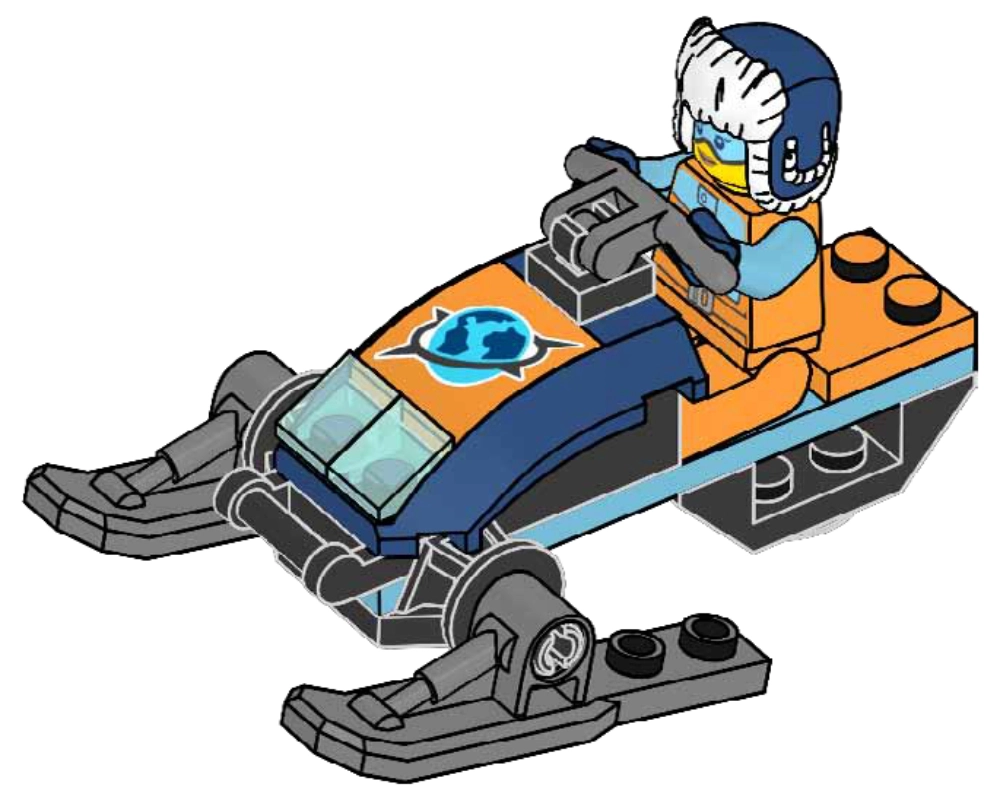 LEGO 952312 Arctic Snowmobile