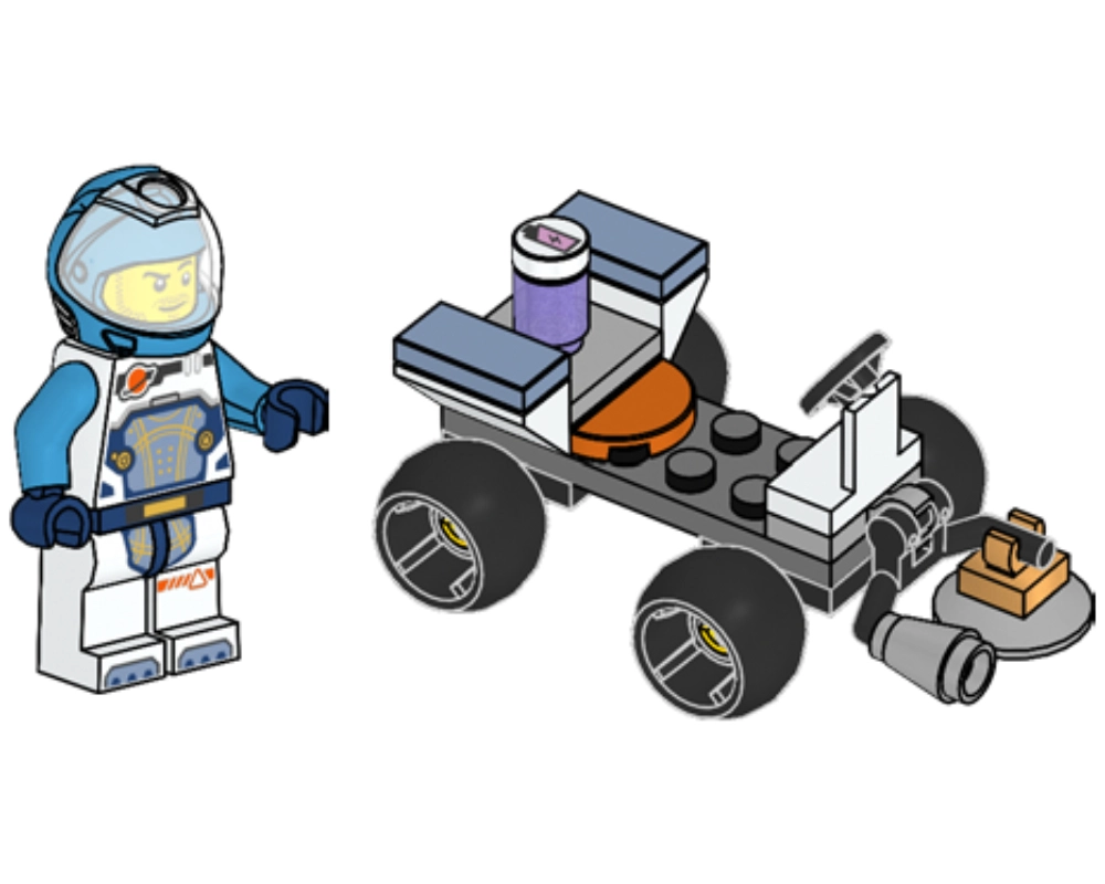 LEGO 952407 Astronaut with Quad