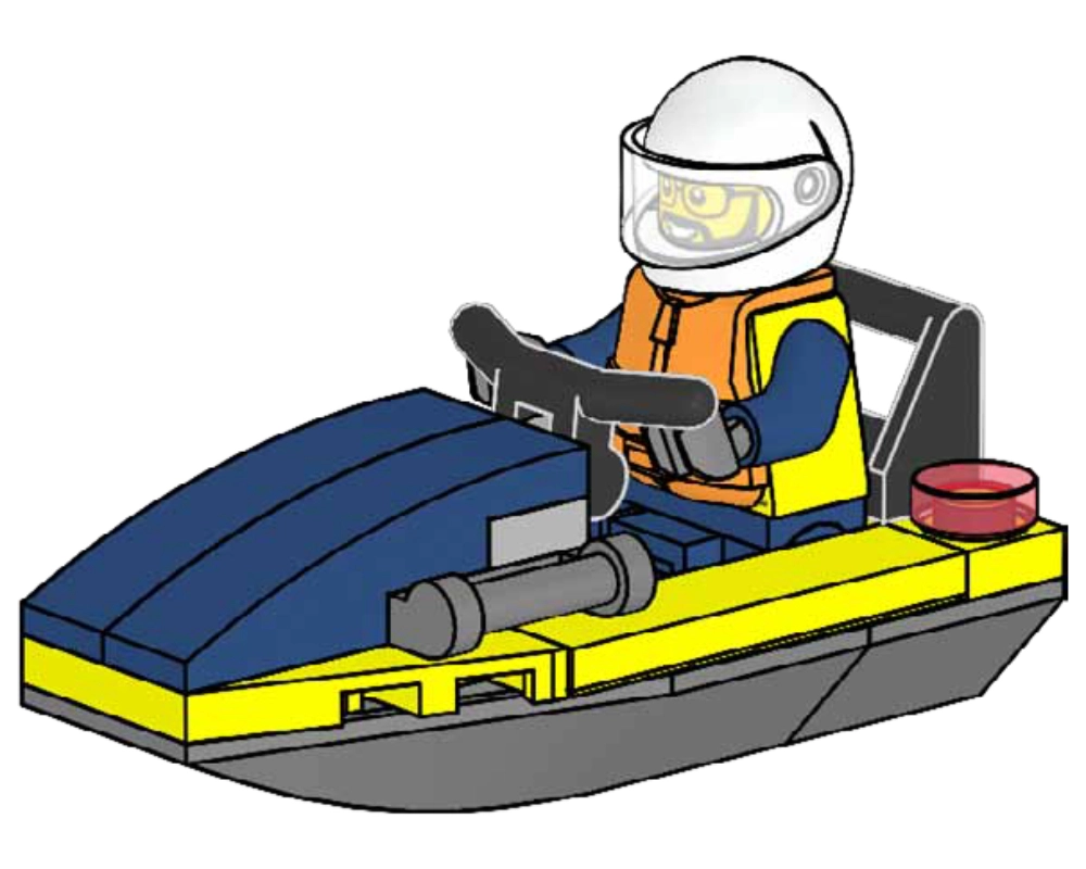 LEGO 952408 Policeman with Jetboat