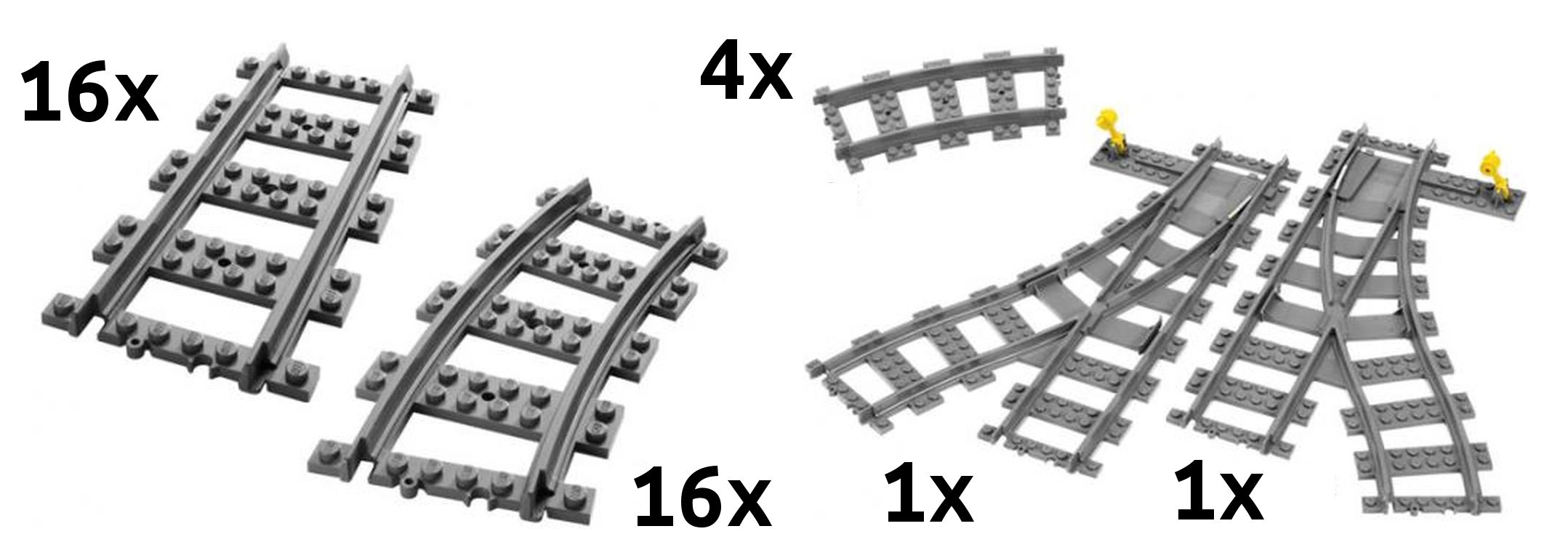 LEGO K7895 Oval Track for RC Trains